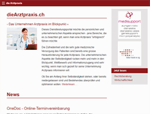 Tablet Screenshot of diearztpraxis.ch